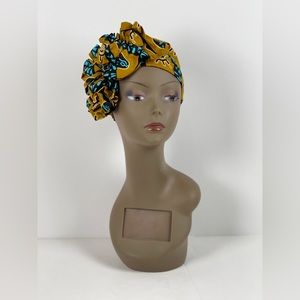 African Print Ankara Multicolor Cotton Handmade Headwrap Pre Tied Turban